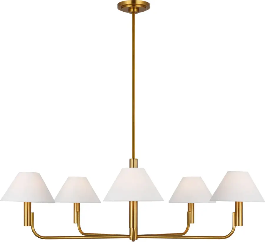 Colfax Large Chandelier in Burnished Brass - Image 2