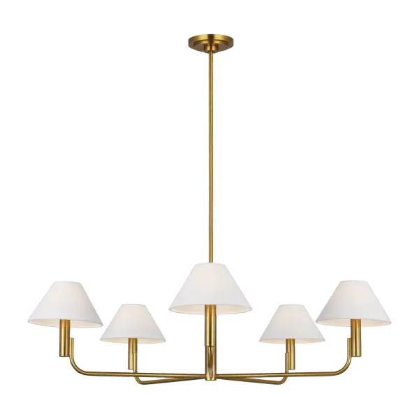 Colfax Large Chandelier in Burnished Brass - Image 3
