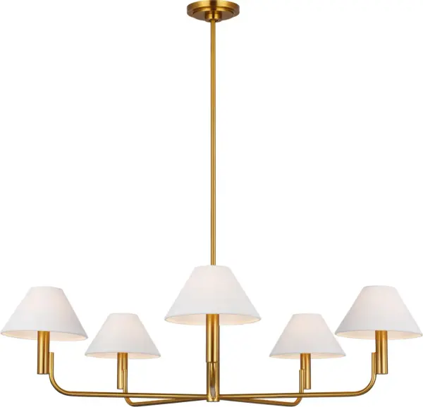 Colfax Large Chandelier in Burnished Brass - Image 4