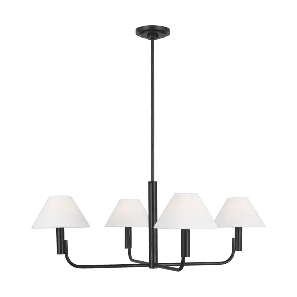 Colfax Medium Chandelier in Aged Iron - Image 1