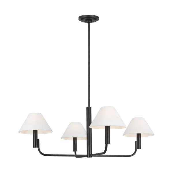 Colfax Medium Chandelier in Aged Iron - Image 3