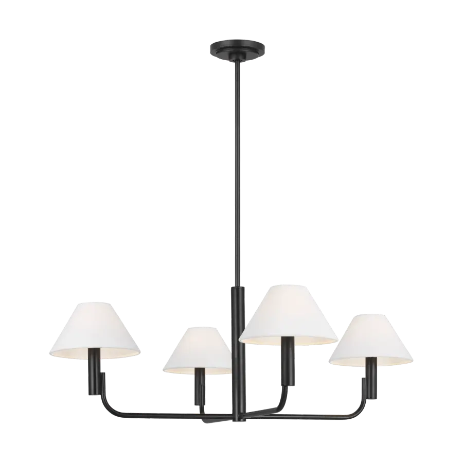 Colfax Medium Chandelier in Aged Iron - Image 3