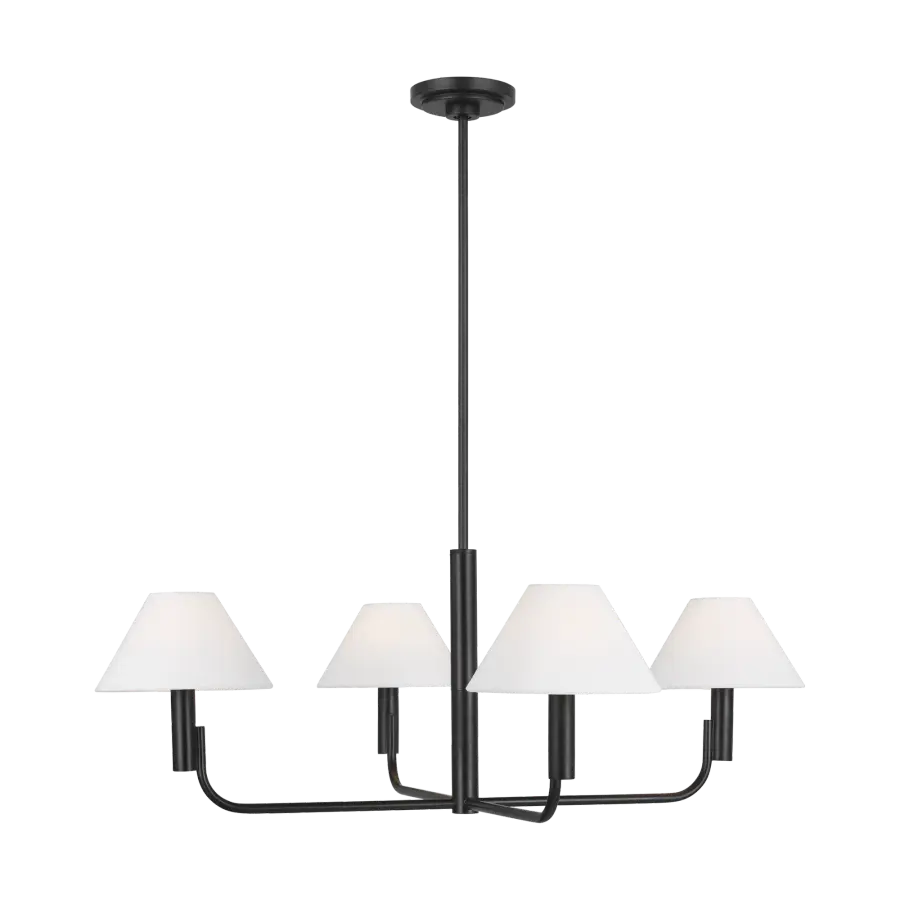 Colfax Medium Chandelier in Aged Iron - Image 5