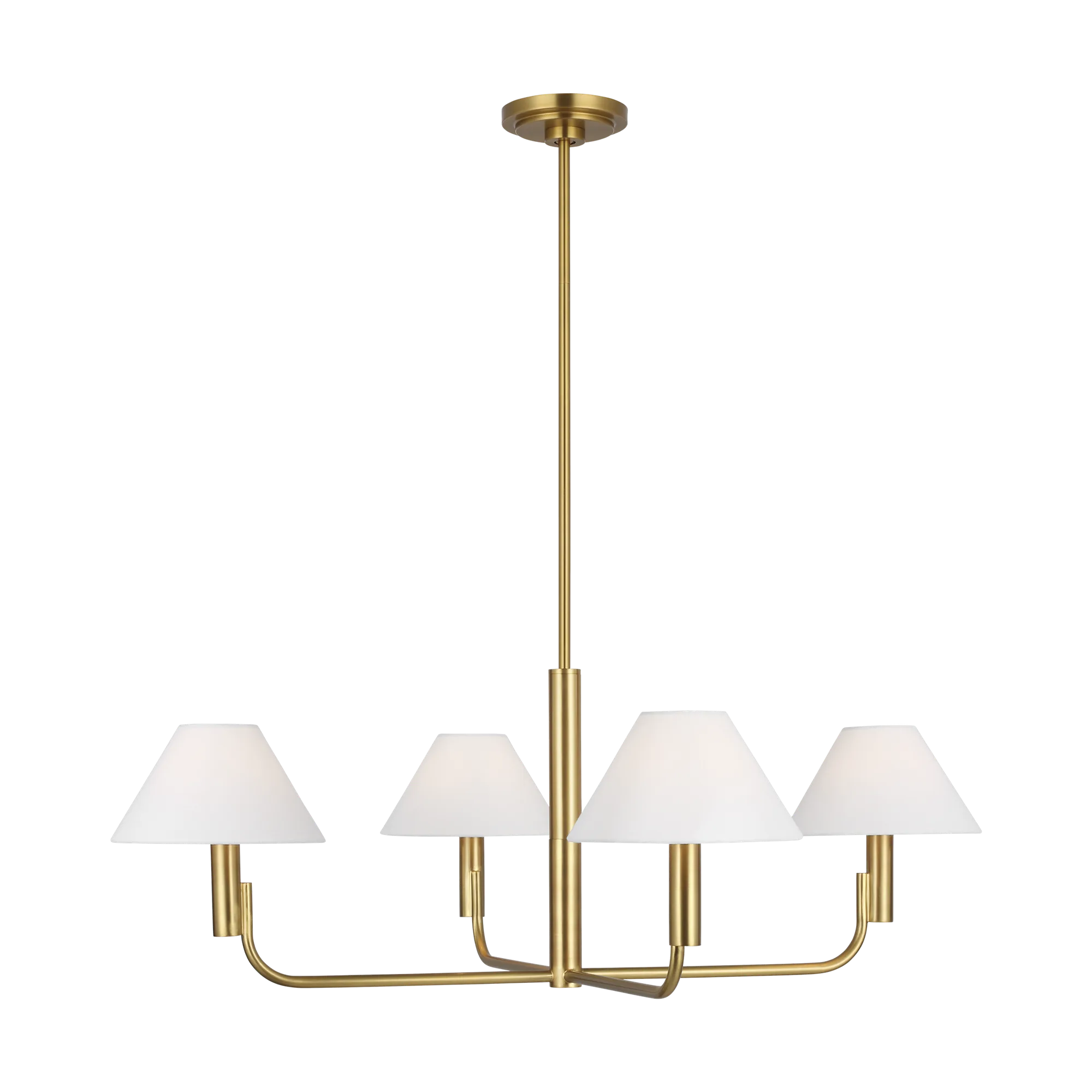 Colfax Medium Chandelier in Burnished Brass