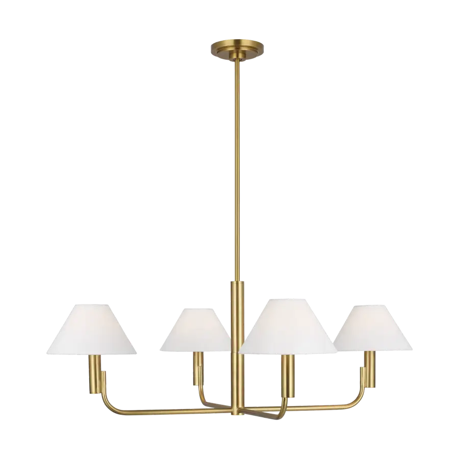 Colfax Medium Chandelier in Burnished Brass - Image 1