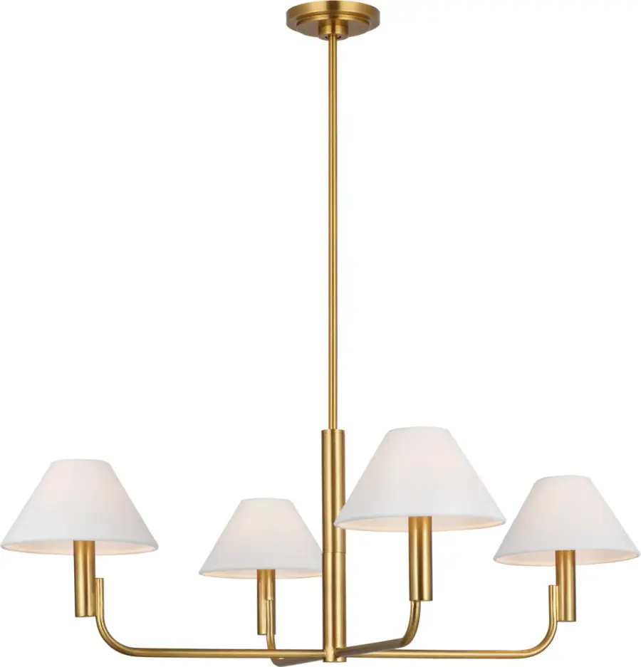 Colfax Medium Chandelier in Burnished Brass - Image 4