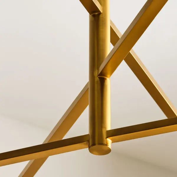 Torian Extra Large Chandelier in Burnished Brass - Image 10