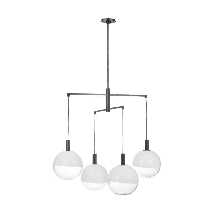 Torian Large Chandelier in Aged Iron - Image 1