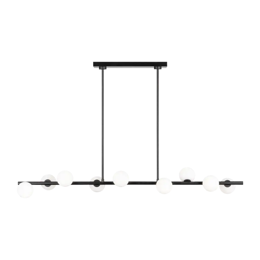Altair Large Linear Chandelier in Aged Iron - Image 1
