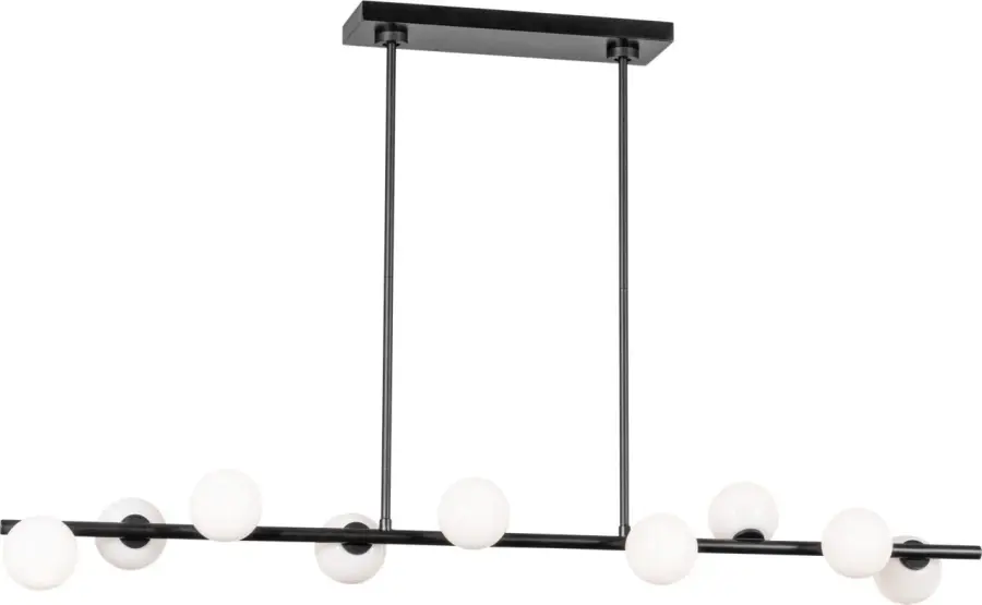 Altair Large Linear Chandelier in Aged Iron - Image 2