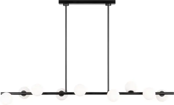 Altair Large Linear Chandelier in Aged Iron - Image 3