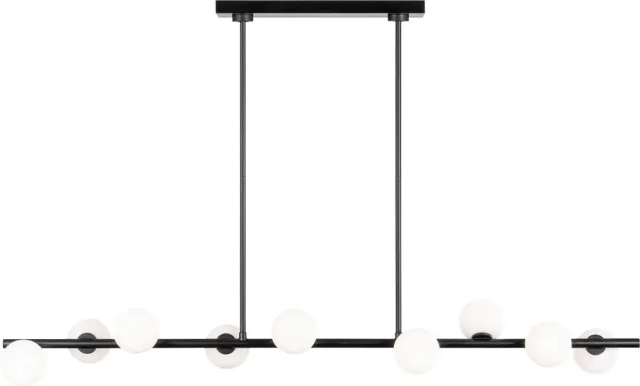 Altair Large Linear Chandelier in Aged Iron - Image 3