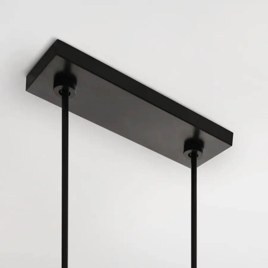 Altair Large Linear Chandelier in Aged Iron - Image 8