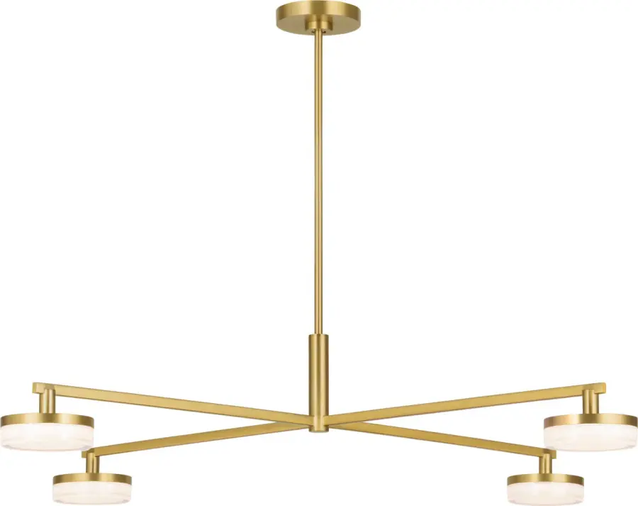 Khan Extra Large Chandelier in Burnished Brass - Image 1