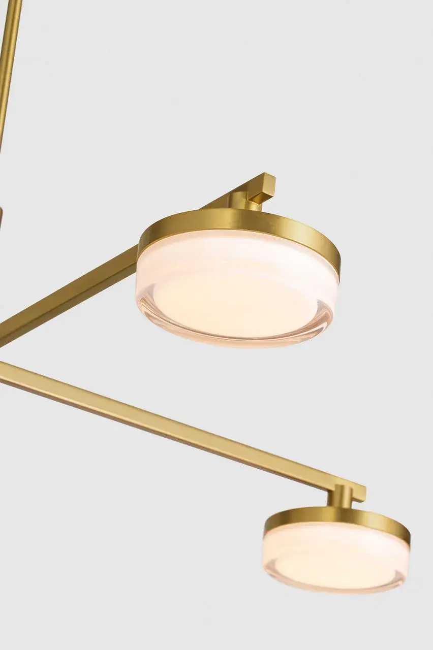 Khan Large Chandelier in Burnished Brass - Image 4