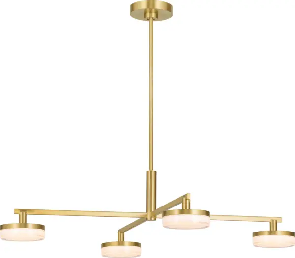 Khan Large Chandelier in Burnished Brass - Image 5