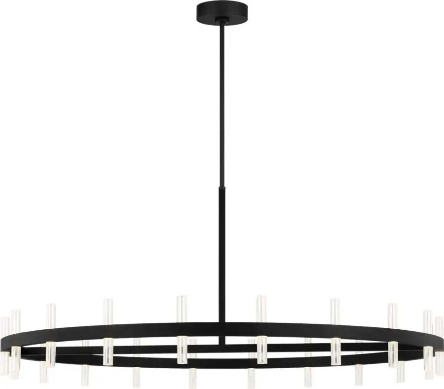 Silas 48" Chandelier in Midnight Black - Image 1