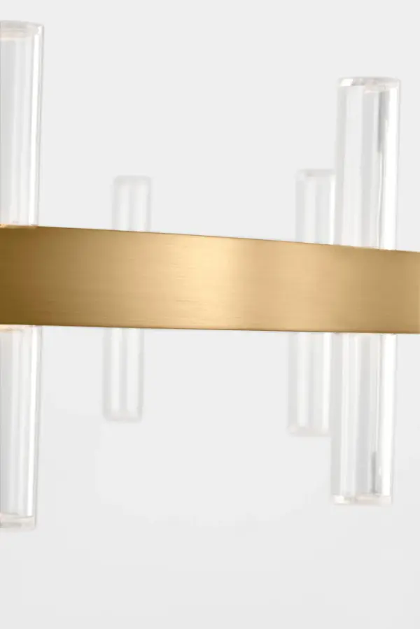 Silas 36" 3-Light Chandelier in Burnished Brass - Image 4