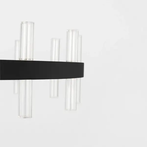 Silas 36" 3-Light Chandelier in Midnight Black - Image 4