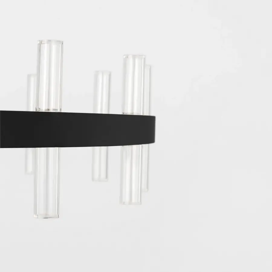 Silas 36" 3-Light Chandelier in Midnight Black - Image 4