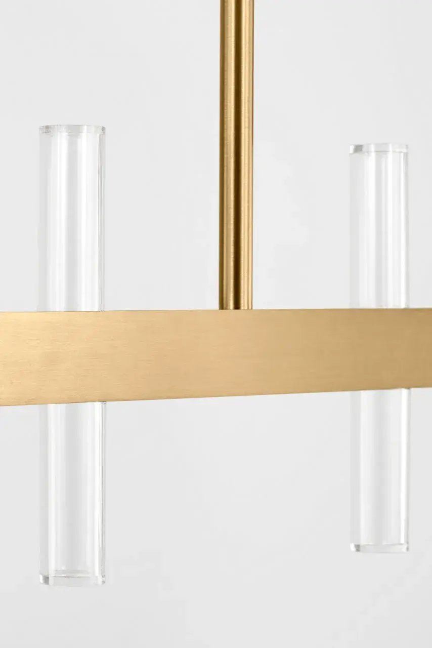 Silas 56" Linear Chandelier in Burnished Brass - Image 2