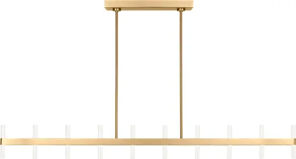 Silas 56" Linear Chandelier in Burnished Brass - Image 4