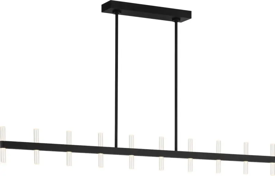 Silas 56" Linear Chandelier in Midnight Black - Image 1