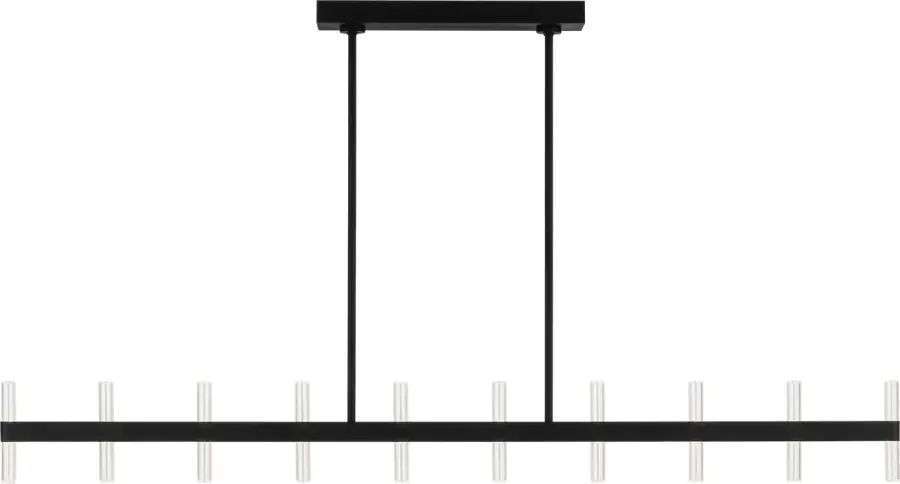 Silas 56" Linear Chandelier in Midnight Black - Image 2