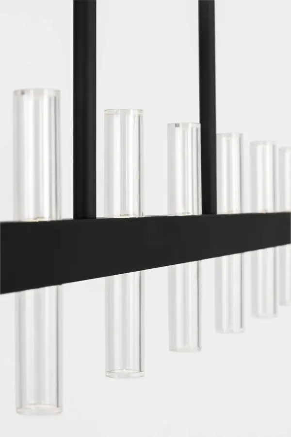 Silas 56" Linear Chandelier in Midnight Black - Image 4
