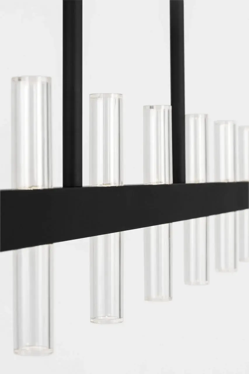 Silas 56" Linear Chandelier in Midnight Black - Image 4