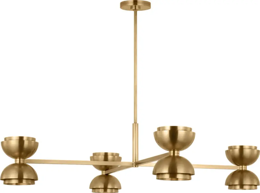 Shanti X-Large Chandelier in Natural Brass - Image 2