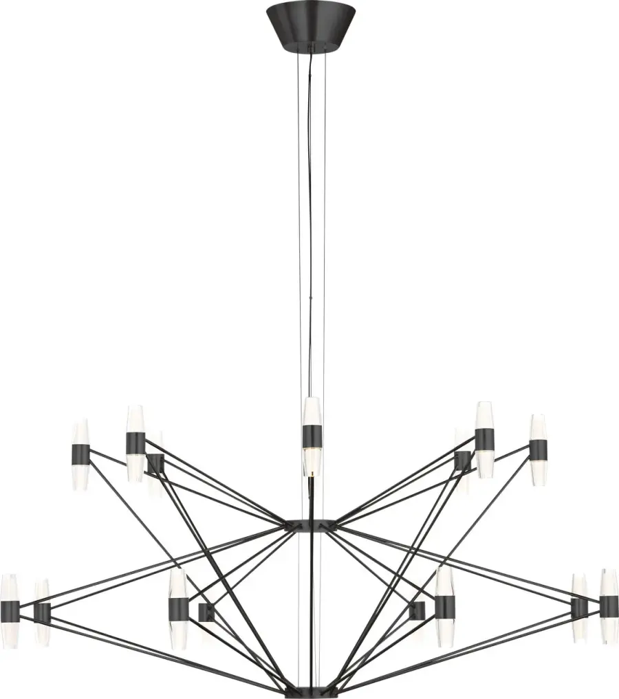 Lassell Two Tier X-Large Chandelier in Dark Bronze - Image 2