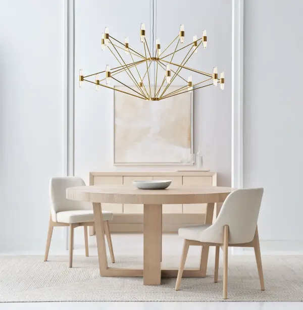 Lassell Two Tier X-Large Chandelier in Natural Brass - Image 9