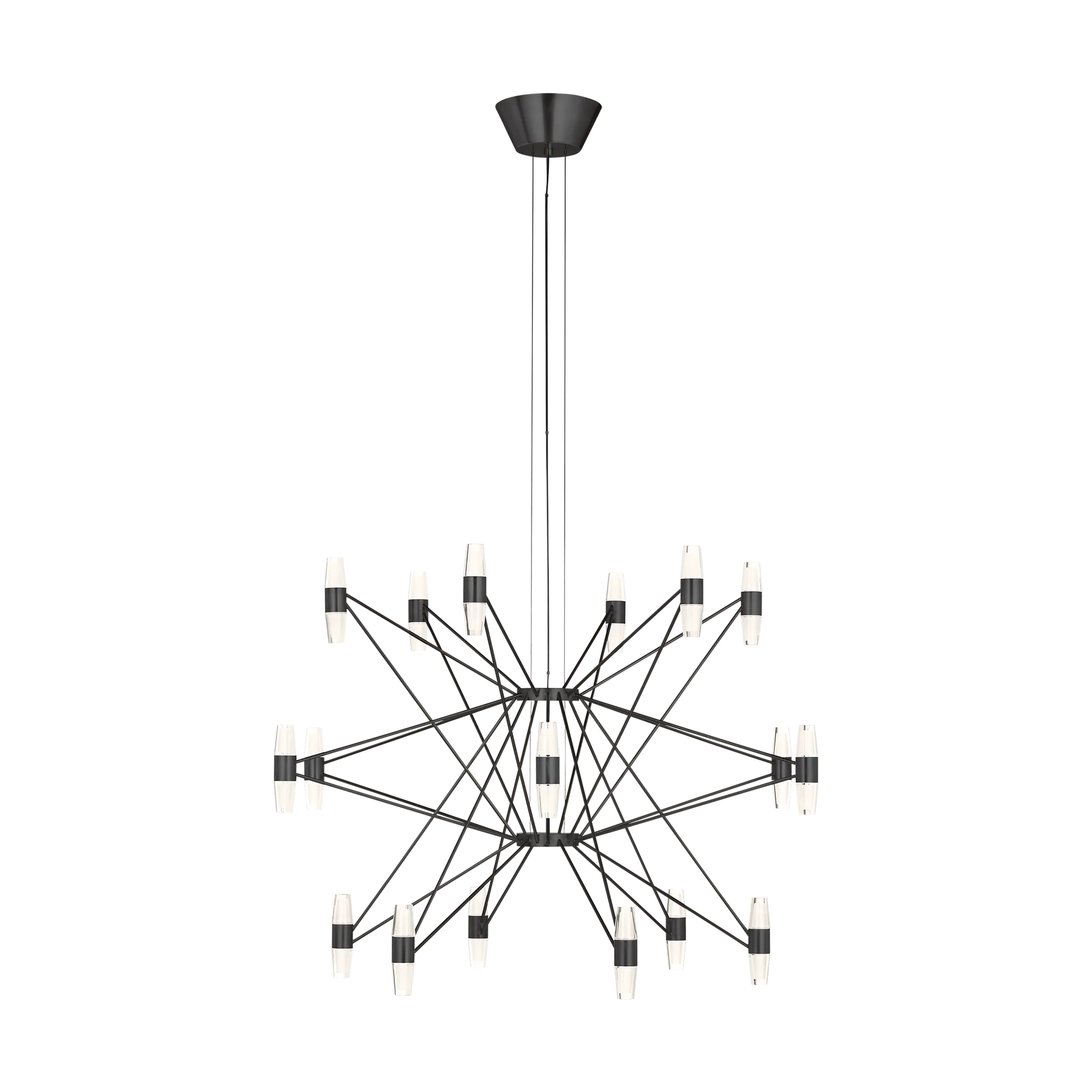 Lassell Three Tier X-Large Chandelier in Dark Bronze