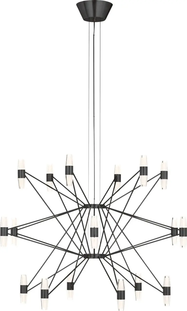Lassell Three Tier X-Large Chandelier in Dark Bronze - Image 2