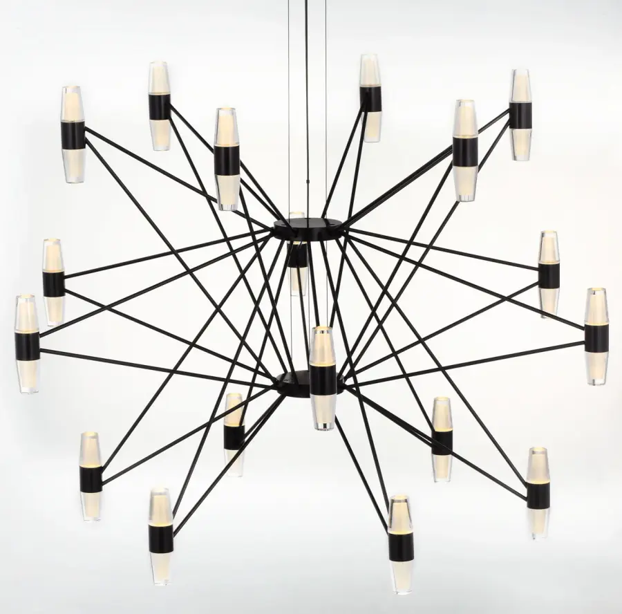 Lassell Three Tier X-Large Chandelier in Dark Bronze - Image 4