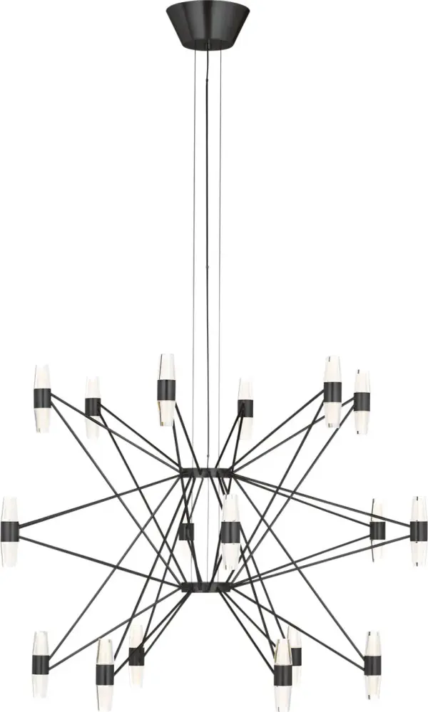 Lassell Three Tier X-Large Chandelier in Dark Bronze - Image 5