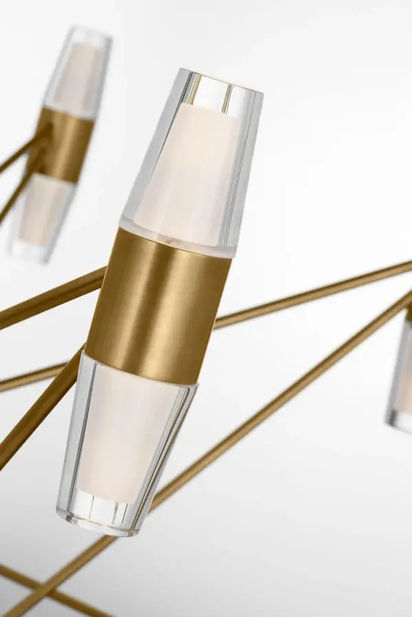 Lassell Three Tier X-Large Chandelier in Natural Brass - Image 4