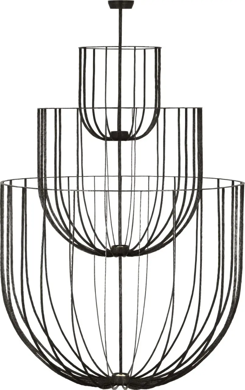 Sanchi Grande Three Tier Chandelier - Image 4