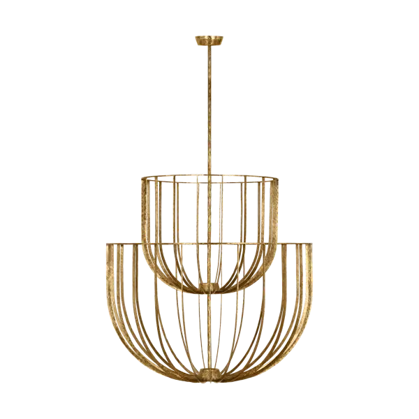 The Sanchi Large Two Tier Chandelier combines architectural presence with refined elegance. Its polished antique brass finish and dual-tier design create dramatic visual impact while maintaining versatility across traditional and contemporary interiors.