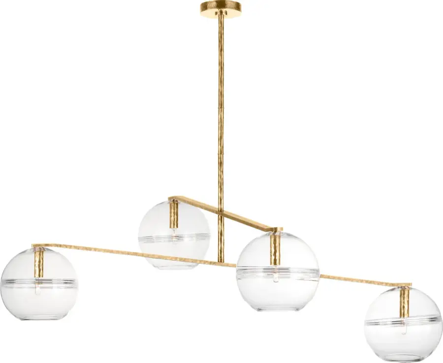 Lowing Medium Chandelier in Polished Antique Brass - Image 3