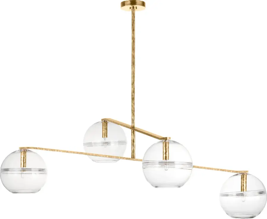 Lowing Medium Chandelier in Polished Antique Brass - Image 1
