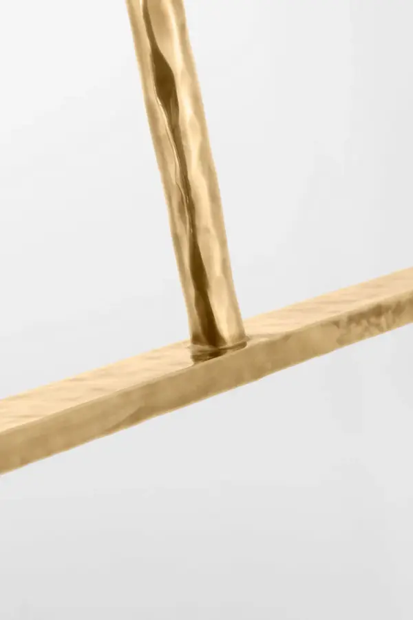 Lowing Medium Wide Chandelier in Polished Antique Brass - Image 3