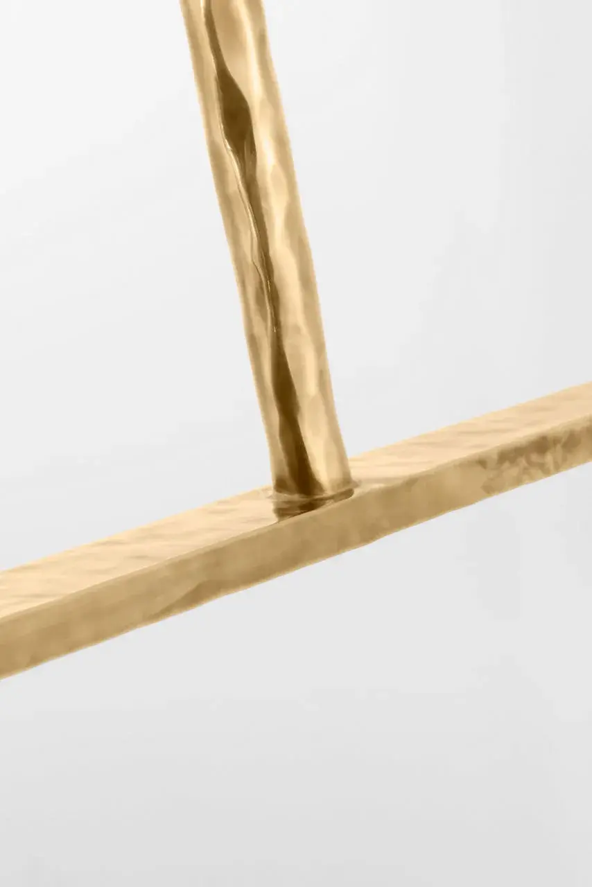 Lowing Medium Wide Chandelier in Polished Antique Brass - Image 3