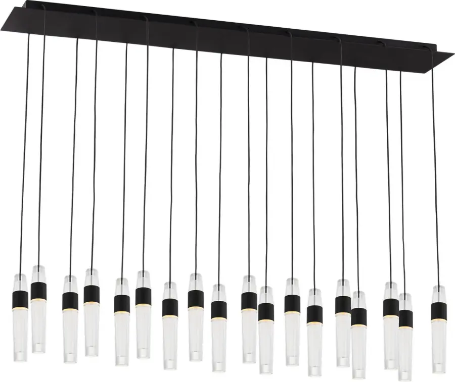 Lassell 18-Light Chandelier in Nightshade Black - Image 1