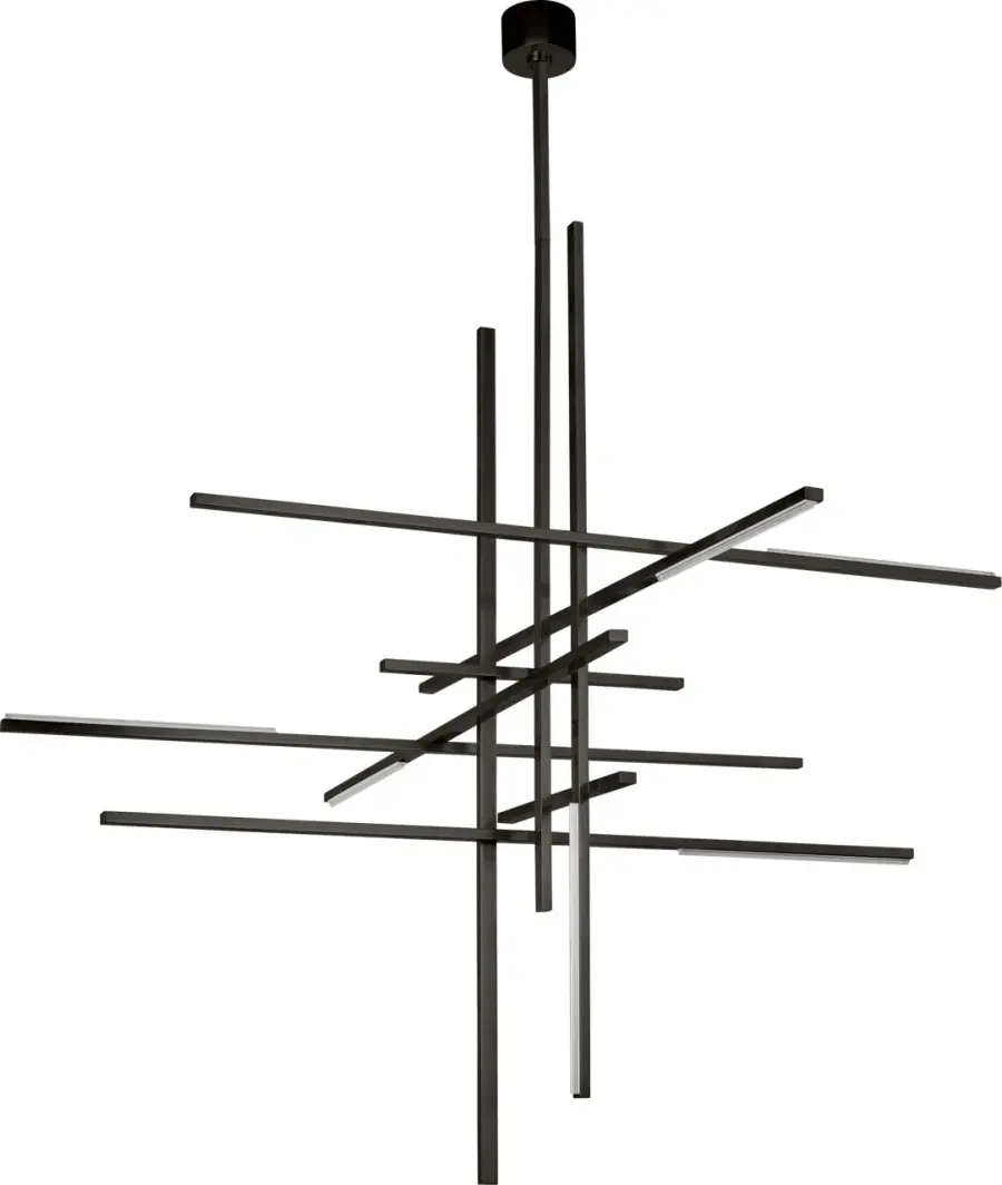 Dramatic Grande-Scale Chandelier with Architectural Presence - Image 1