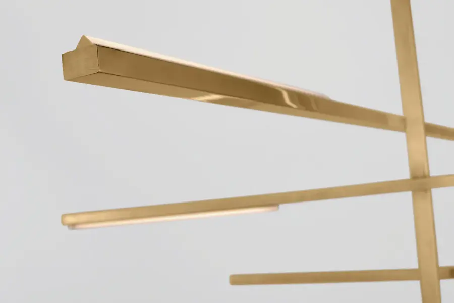Cityscape Grande Chandelier in Natural Brass - Image 3