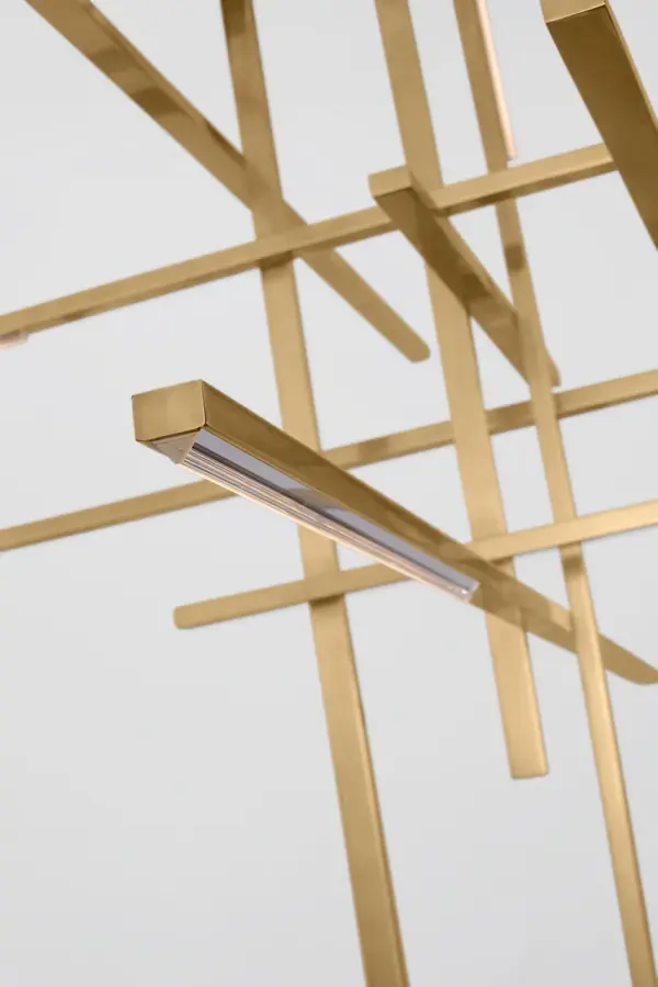 Cityscape Grande Chandelier in Natural Brass - Image 5