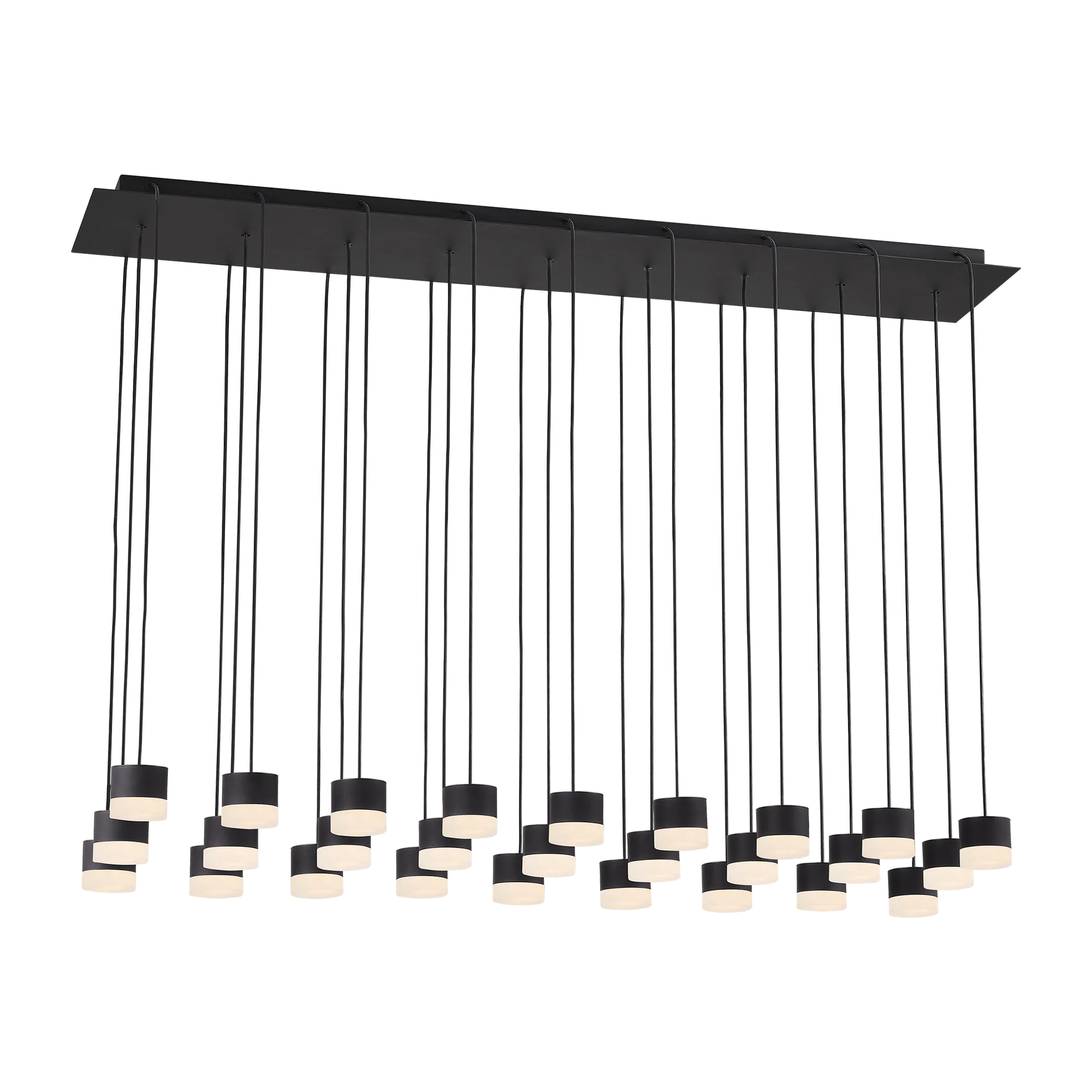 Gable Alabaster 27-Light Chandelier in Nightshade Black
