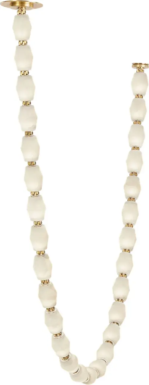 Collier Alabaster 84" Chandelier in Hand-Rubbed Antique Brass - Image 2